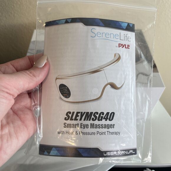 SereneLife Smart Eye Massager with Heat & Pressure Point Therapy Mask - Picture 10 of 16